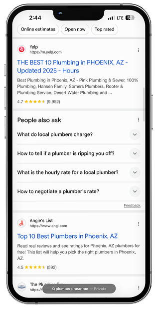 Yelp lead tracking from first click to booked job on mobile