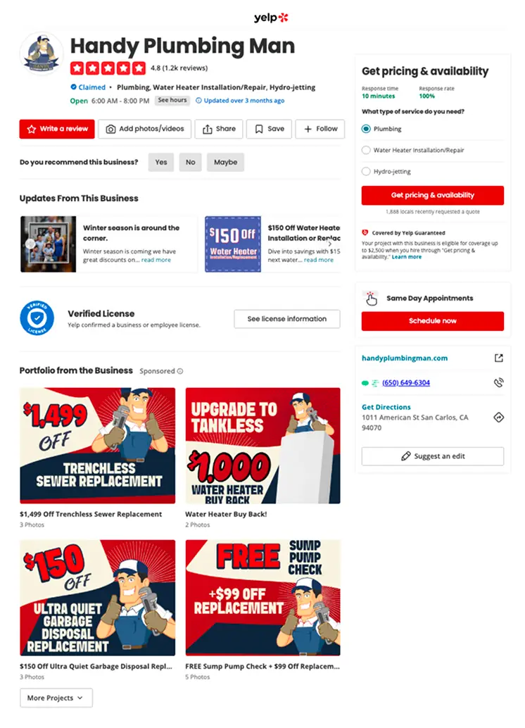 Yelp lead generation for home services companies