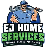 EJ's Plumbing and Air logo home service client example